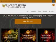 Tablet Screenshot of phoenixrisingvb.com